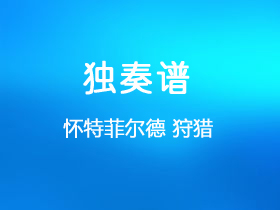 怀特菲尔德《狩猎》吉他谱A调吉他指弹独奏谱_考级五级