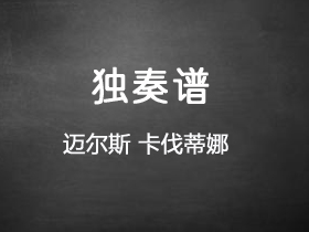 迈尔斯《卡伐蒂娜》吉他谱E调吉他指弹独奏谱_考级五级