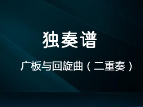 卡鲁里《广板与回旋曲（二重奏）》吉他谱G调吉他指弹独奏谱