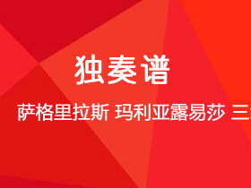 萨格里拉斯《玛利亚露易莎》吉他谱C调吉他指弹独奏谱