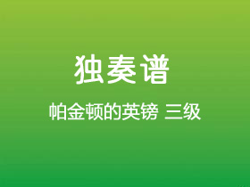 《帕金顿的英镑》吉他谱C调吉他指弹独奏谱