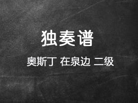 奥斯丁《在泉边》吉他谱C调吉他指弹独奏谱