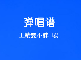 王靖雯不胖《唉》吉他谱C调吉他弹唱谱