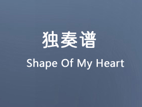 《这个杀手不太冷》配乐《Shape Of My Heart》吉他谱G调吉他指弹独奏谱